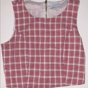 Small Checkered Crop Top (new w/o tags)